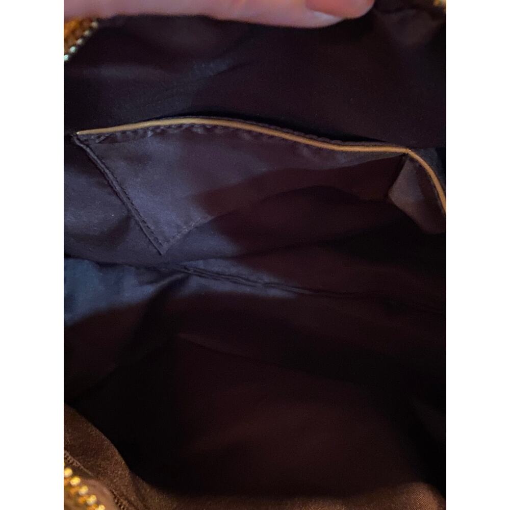 Terzetto Leather Satchel Bag Purse Brown Embossed Snakeskin Animal Print NWT - Picture 9 of 11